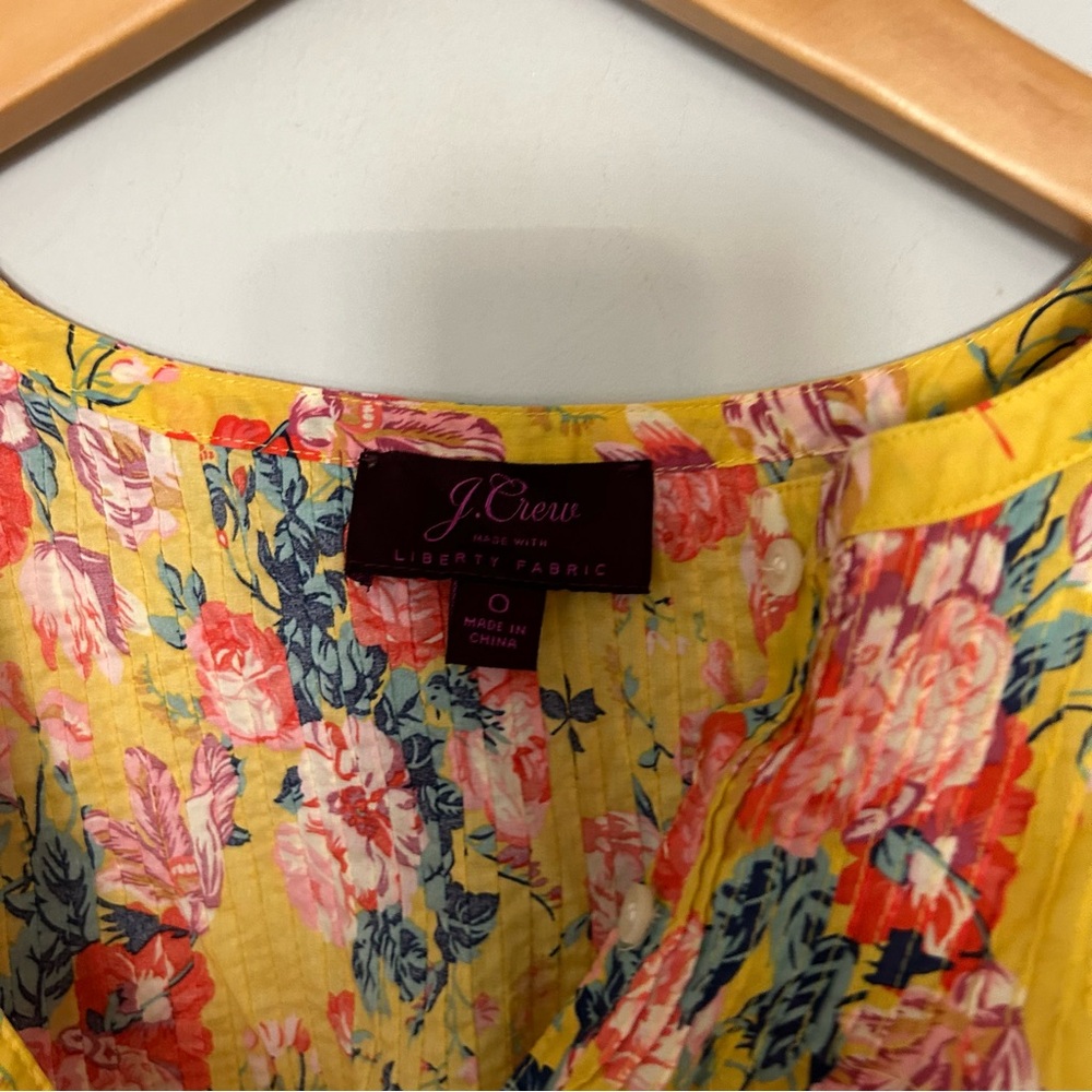 J. Crew x Liberty London Popover Floral Blouse - Picture 4 of 8